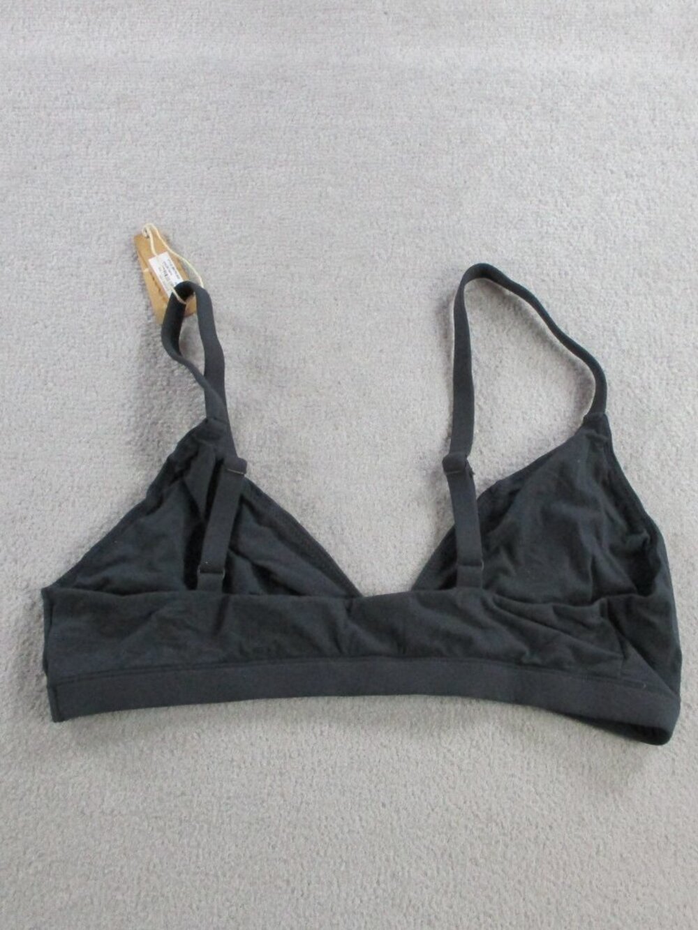 SKIMS Triangle Bralette Womens Large Onyx Black NEW - Picture 3 of 7